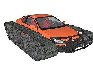 超精细汽车模型 改装车 tank